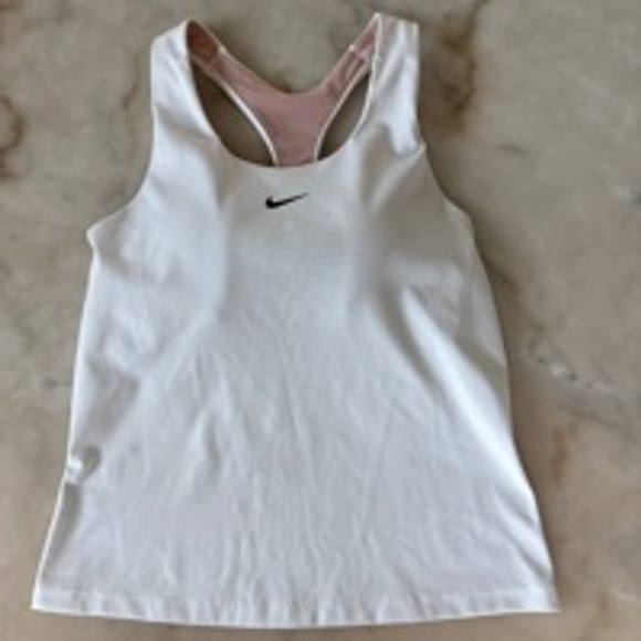Nike Swoosh Women's Medium-Support Padded Sports Bra Tank Sz Small White - Picture 9 of 12